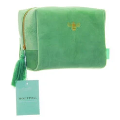 Summer Bee Boxy Make-Up Bag - Large -Care Product Store DC0039GR Velvet Bee Boxy Make up Bag Large 2CMYK 300 DPI800x800px 11dd96daa3fc8c5e1119bc3ea0940038