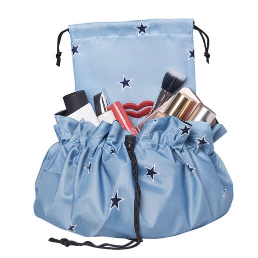 Donna May London Lay Flat Washable Makeup Bag -Blue Star 3 Donna May London Lay Flat Washable Makeup Bag -Blue Star