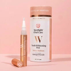 Spotlight Oral Care Deluxe Teeth Whitening Pen - Limited Edition Rose Gold -Care Product Store Deluxe Teeth Whitening Pen Rose Gold 1 11dd96daa3fc8c5e1119bc3ea0940038