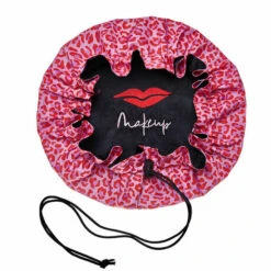 Donna May London Signature Lay-Flat Drawstring Makeup Bag - Red Leopard -Care Product Store Donna May signature red leopard 4 11dd96daa3fc8c5e1119bc3ea0940038