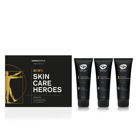 Green People Mens Skincare Heros 3 Green People Mens Skincare Heros