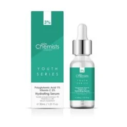 SkinChemists Hydrating Serum - Polyglutamic Acid 1%, Vitamin C 3%