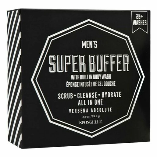 Spongelle Men's Super Body Buffer - Verbena Absolute 4 Spongelle Men's Super Body Buffer - Verbena Absolute - Image 2