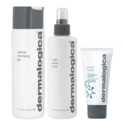 Dermalogica Special Cleansing Gel, Multi-Active Toner & Active Moist Moisturiser Pack